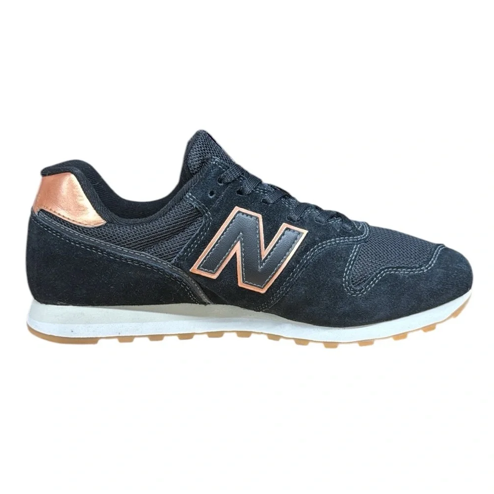 New Balance 373 Black Gold #XWL373CE2 Women's Trainers Running Sneakers Shoes 10